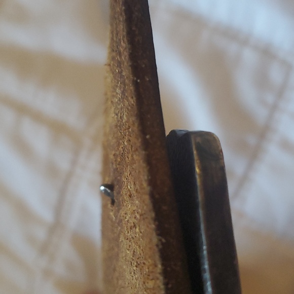 Vintage Belt and Freightliner Buckle Trucker Western Tooled Leather Belt - Picture 9 of 11